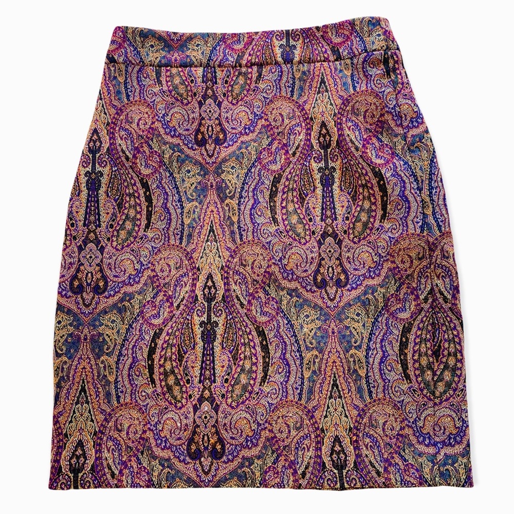 ✦ Ann Taylor ✦ Paisley Pencil Skirt ✦ Size 4
